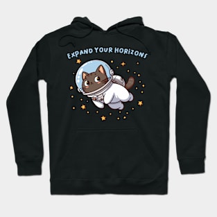 expand your horizons - space cat Hoodie